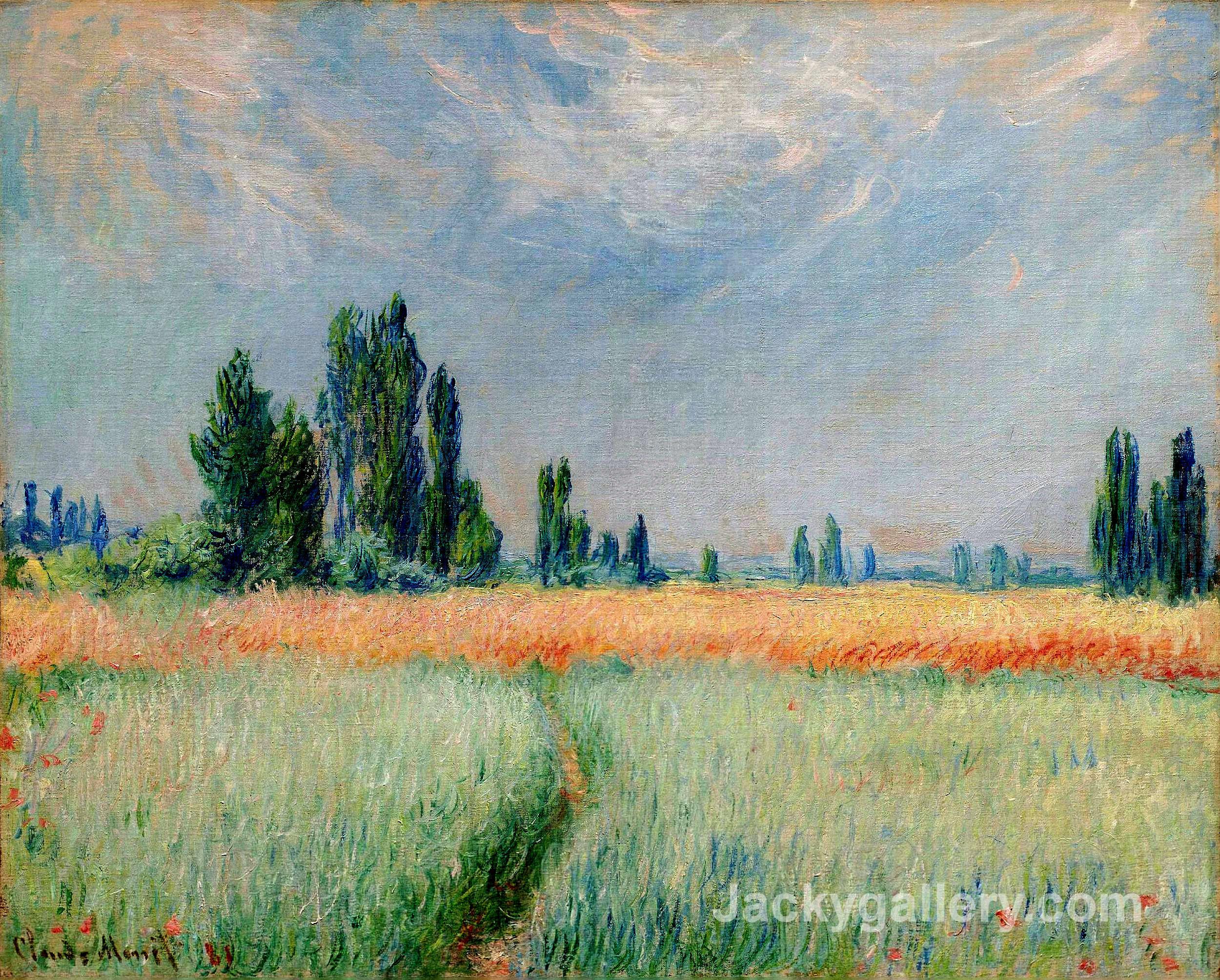 The Wheat Field by Claude Monet paintings reproduction